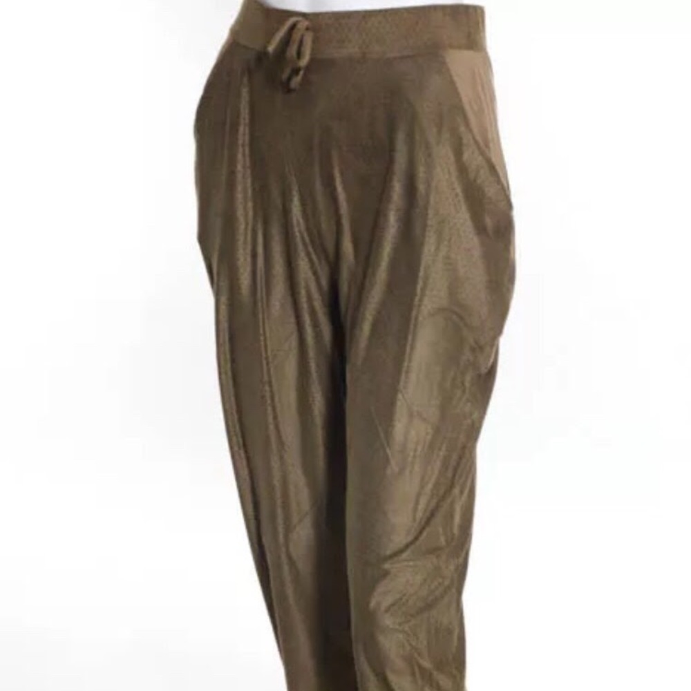 MISSGUIDED Perforated Faux Suede Drawstring Pants - Picture 3 of 8